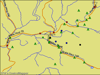 Portage, Pennsylvania environmental map by EPA