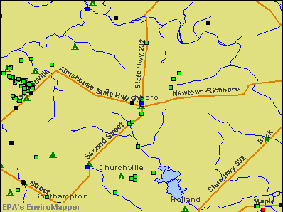 Richboro, Pennsylvania environmental map by EPA