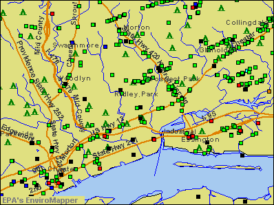 Ridley Park, Pennsylvania environmental map by EPA