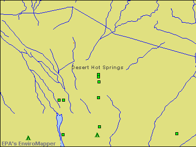 Desert Hot Springs, California environmental map by EPA