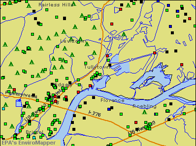 Tullytown, Pennsylvania environmental map by EPA