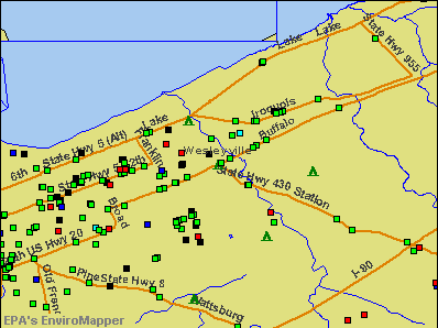 Wesleyville, Pennsylvania environmental map by EPA