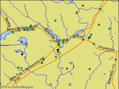 Hope Valley, Rhode Island environmental map by EPA