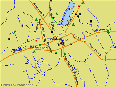 Bennettsville, South Carolina environmental map by EPA