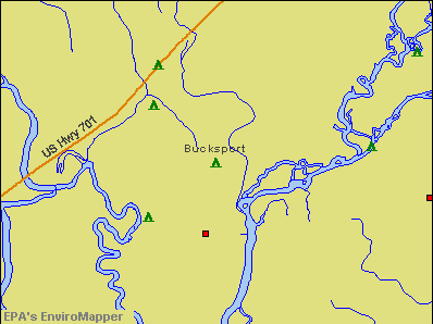 Bucksport, South Carolina environmental map by EPA