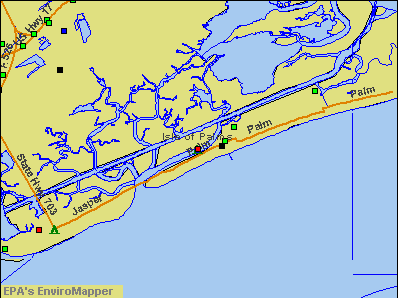 Isle of Palms, South Carolina environmental map by EPA