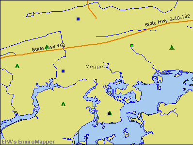Meggett, South Carolina environmental map by EPA