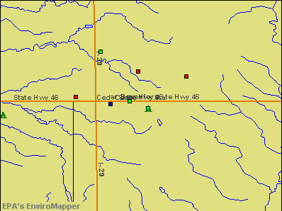 Beresford, South Dakota environmental map by EPA