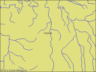 Oglala, South Dakota environmental map by EPA