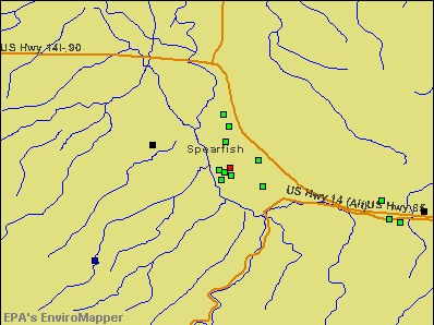 Spearfish, South Dakota environmental map by EPA