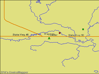 Wagner, South Dakota environmental map by EPA