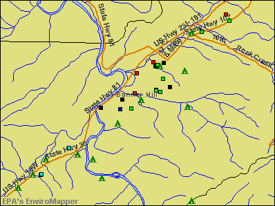Banner Hill, Tennessee environmental map by EPA