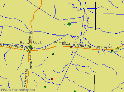 Bruceton, Tennessee environmental map by EPA
