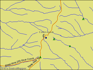 Collinwood, Tennessee environmental map by EPA