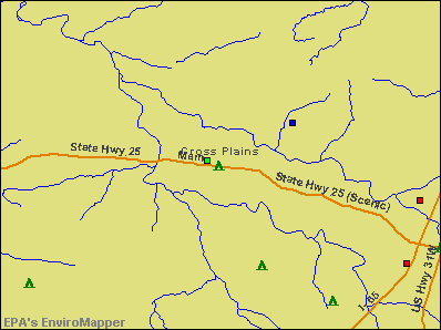 Cross Plains, Tennessee environmental map by EPA