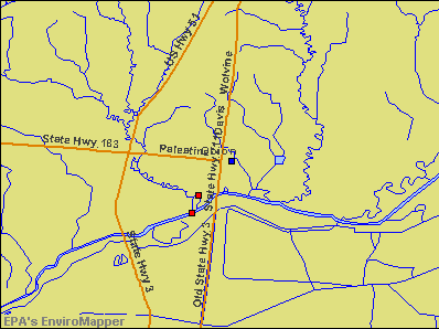 Obion, Tennessee environmental map by EPA