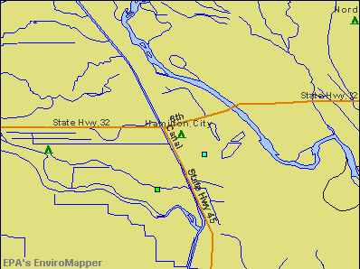 Hamilton City, California environmental map by EPA