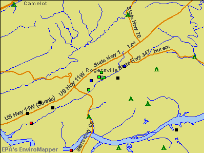 Rogersville, Tennessee environmental map by EPA