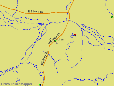 Canadian, Texas environmental map by EPA