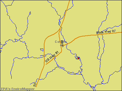 Cotulla, Texas environmental map by EPA