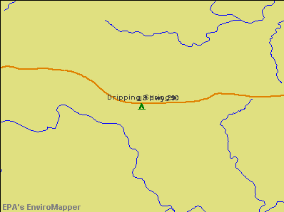 Dripping Springs, Texas environmental map by EPA