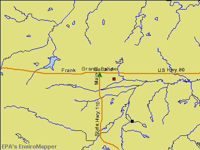Grand Saline, Texas environmental map by EPA