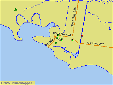 Hidalgo, Texas environmental map by EPA