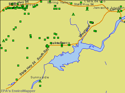 La Presa, California environmental map by EPA