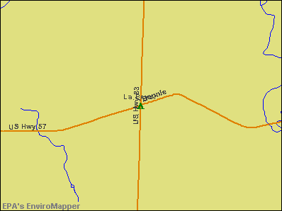 La Pryor, Texas environmental map by EPA