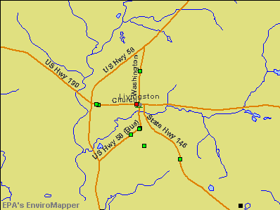 Livingston, Texas environmental map by EPA
