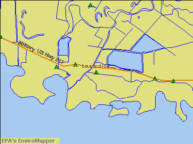Los Indios, Texas environmental map by EPA