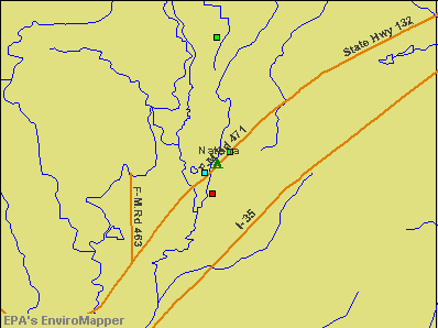 Natalia, Texas environmental map by EPA