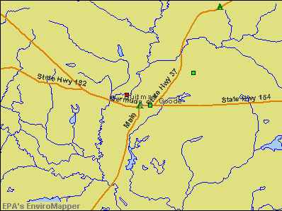 Quitman, Texas environmental map by EPA