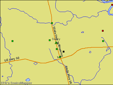 Sealy, Texas environmental map by EPA