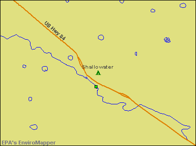 Shallowater, Texas environmental map by EPA