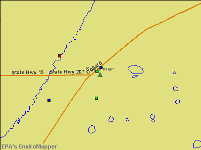 Spearman, Texas environmental map by EPA