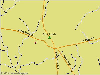 Stockdale, Texas environmental map by EPA