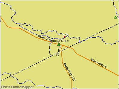 Valley Mills, Texas environmental map by EPA