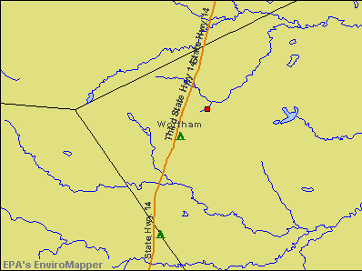 Wortham, Texas environmental map by EPA