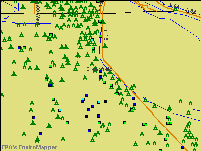 Clearfield, Utah environmental map by EPA
