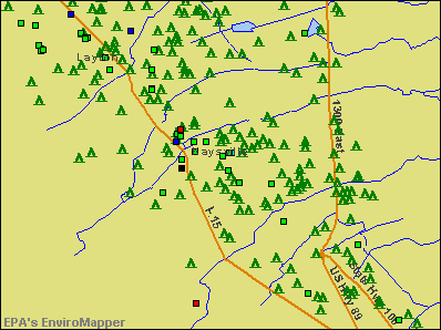 Kaysville, Utah environmental map by EPA