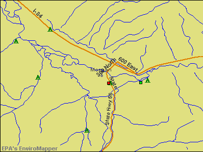 Morgan, Utah environmental map by EPA