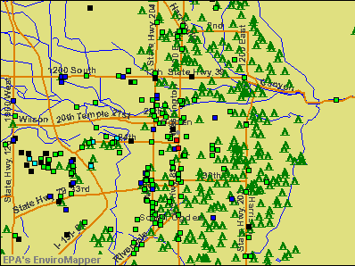Ogden, Utah environmental map by EPA