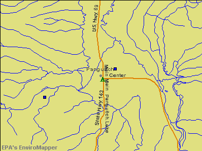 Panguitch, Utah environmental map by EPA