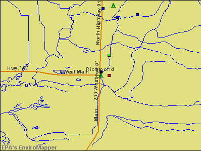 Richmond, Utah environmental map by EPA