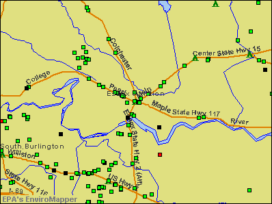 Essex Junction, Vermont environmental map by EPA