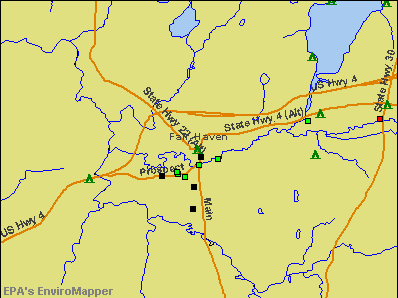 Fair Haven, Vermont environmental map by EPA