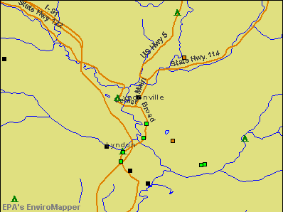 Lyndonville, Vermont environmental map by EPA