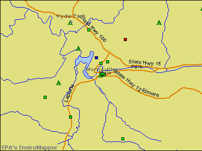 Morrisville, Vermont environmental map by EPA