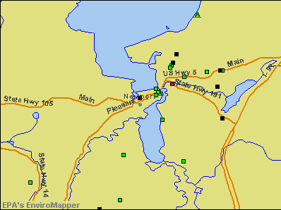 Newport, Vermont environmental map by EPA